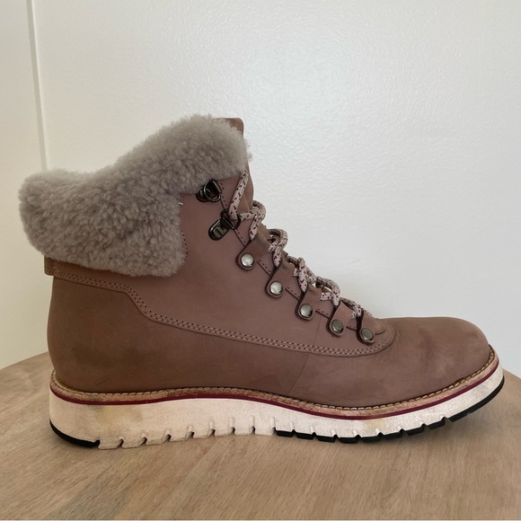 Women’s Cole Haan Grand Explore Waterproof HIKER BOOTS 9.5 B- Twilight Mauve - Picture 4 of 12